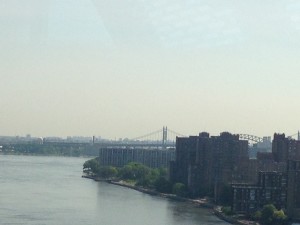 The East River from the tram.