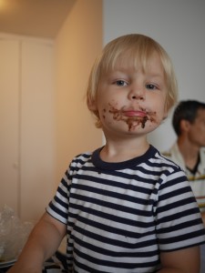 Tate loved the cake too!